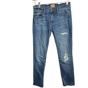 Driftwood Audrey Classic Fit Distressed Denim 31” Jeans W1623 Sz 27